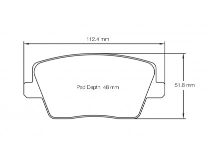 Pagid Racing Přední brzdové destičky 7034 RSL2 Hyundai i30N