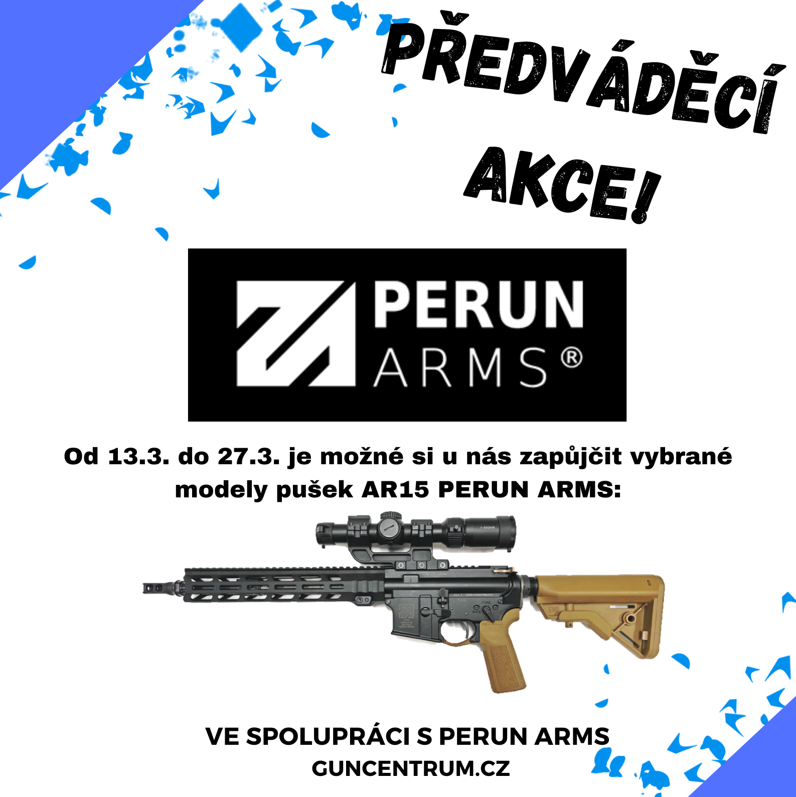 Předváděcí akce PERUN ARMS v GUNCENTRU
