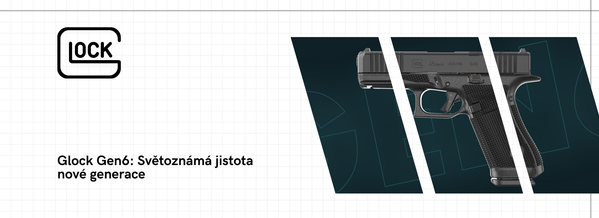 Banner Glock: odkaz na značku
