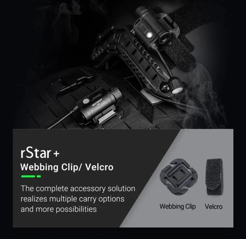 Taktické světlo na helmu rStar Nextorch - montáž1