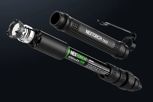 Taktická svítilna Nextorch TA22 - baterie