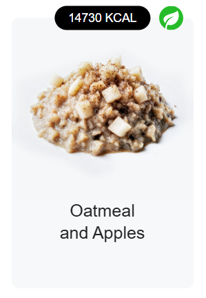 Ovesná kaše s jablky