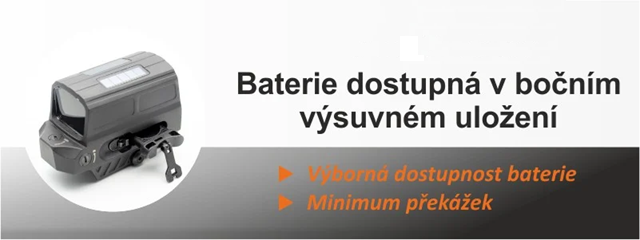Kolimátor ARO MRS RD Holosun - baterie