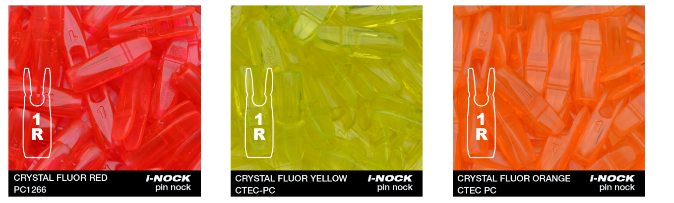 Končíky I-NOCK PIN 1 Recurve Small Groove Fluor Flex-Archery