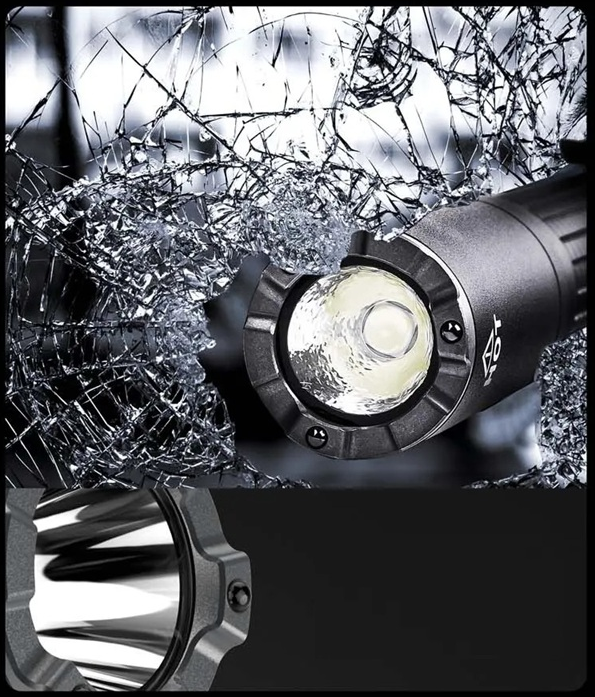 Taktická svítilna Nextorch TA22 - nanokeramický úderný okraj