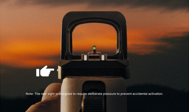 Osight XR Záložní výklopné mířidlo