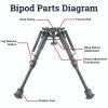 Bipod Rokstad Carbon 15,2-22,8cm Vector Optics®