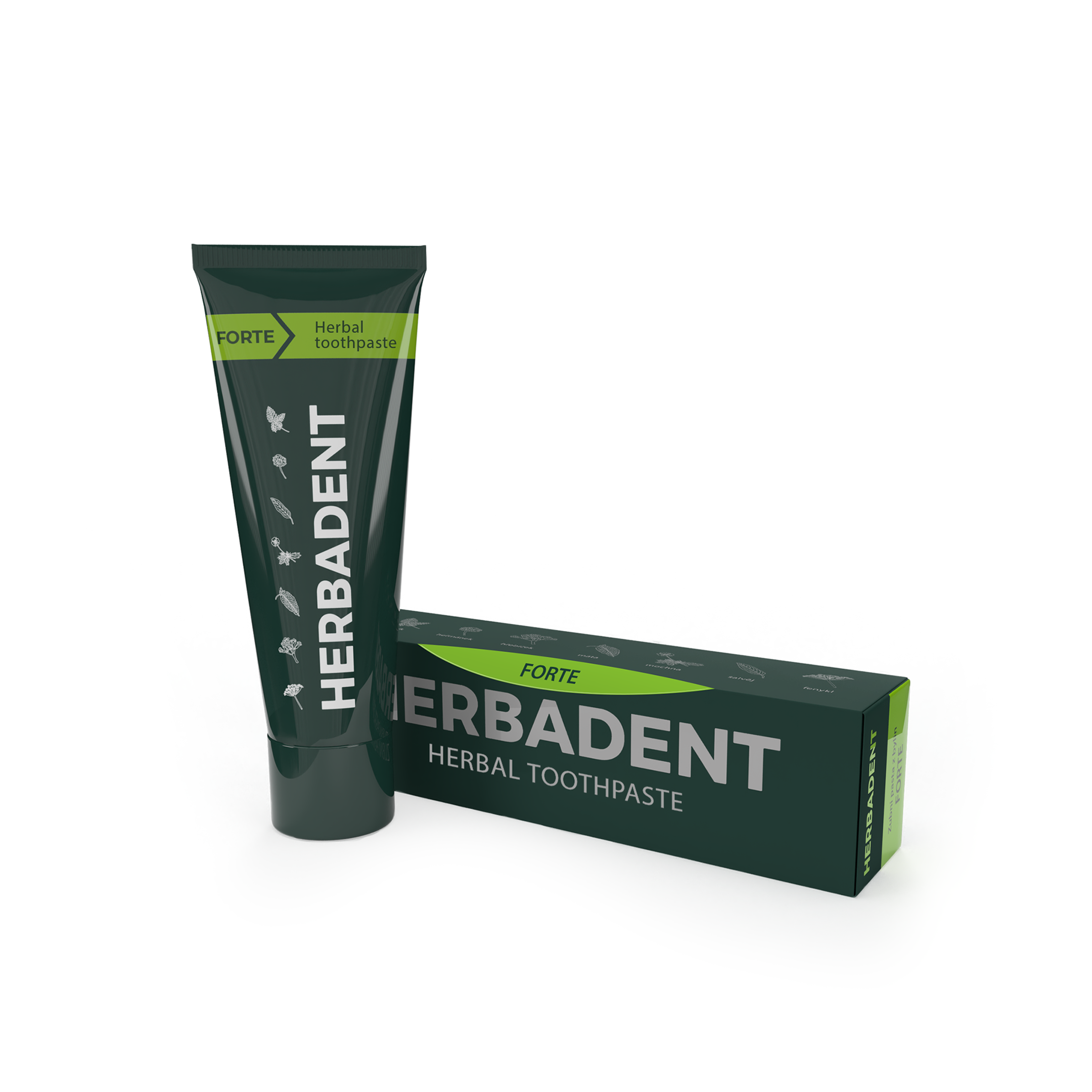 HERBADENT FORTE Herbal fluoride toothpaste 100 g | HERBADENT SHOP
