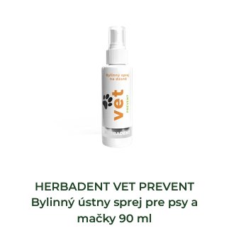 HERBADENT VET PREVENT Bylinný ústny sprej pre psy a mačky 90 ml 
