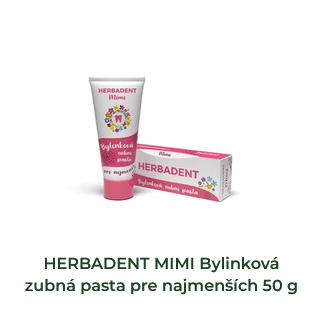 HERBADENT MIMI Bylinková zubná pasta pre najmenších 50 g