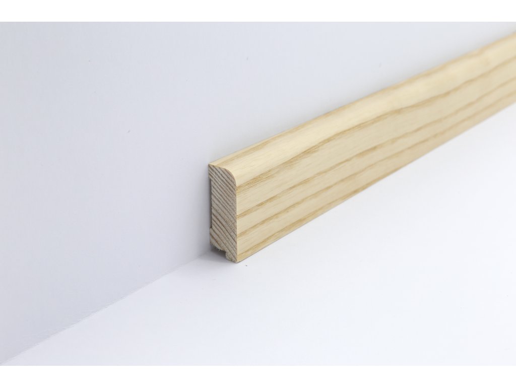 Dřevěná obvodová lišta P4014 jasan lak