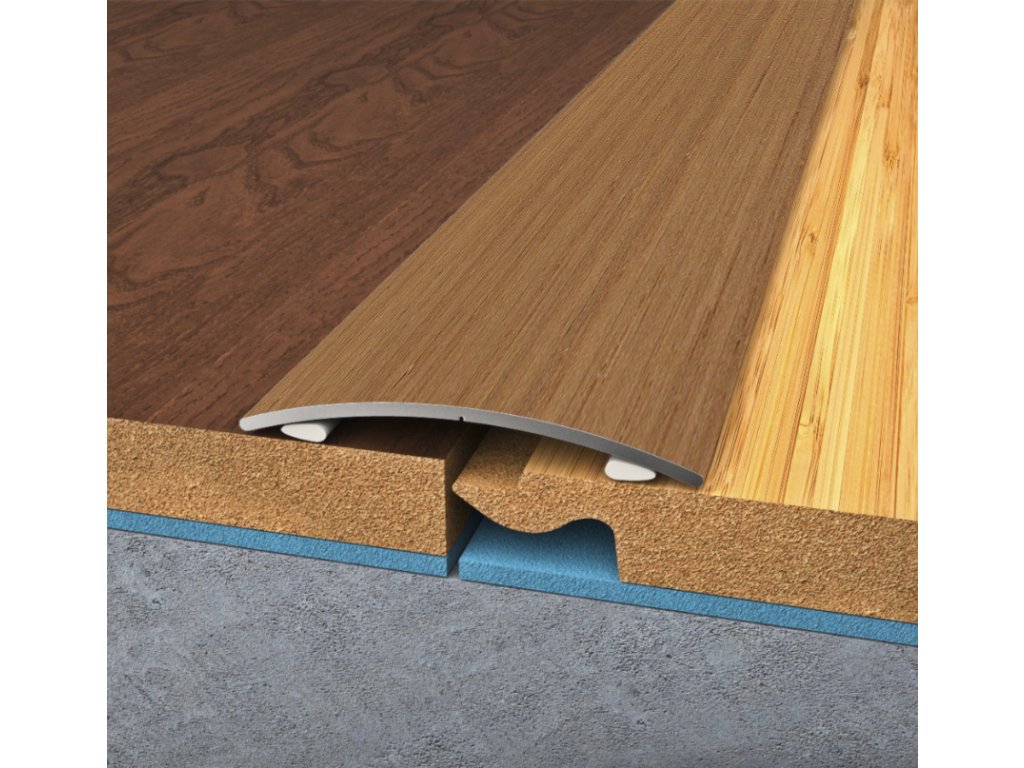 BOHEMIA PROFIL samolepící přechodový profil 40/1, 270 cm - dřevěná dýha - DUB