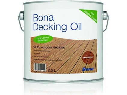 Olej na venkovní terasová prkna Bona Decking Oil mahagon (2,5 l)