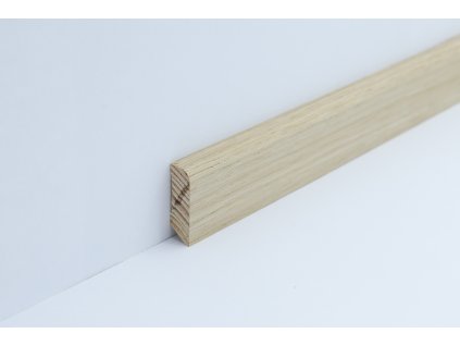 Dřevěná obvodová lišta BP40 (dýha) - dub nelak