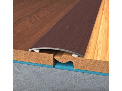 BOHEMIA PROFIL samolepící přechodový profil 940/1, 90 cm - dřevěná dýha - WENGE