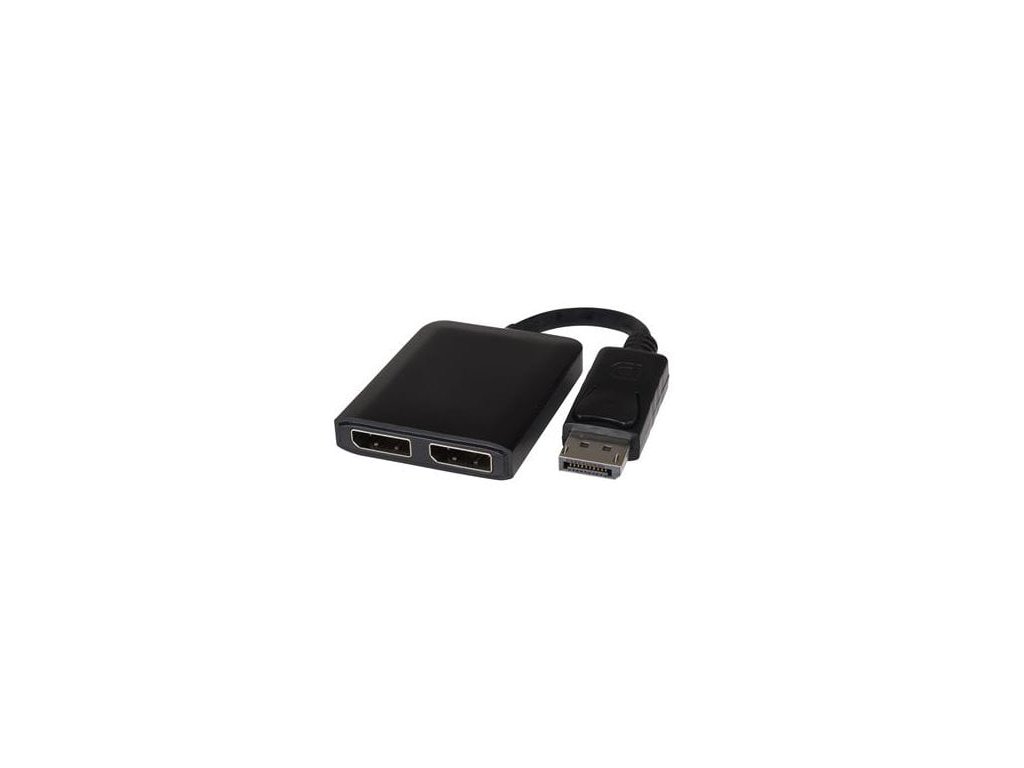 PremiumCord adaptér DisplayPort - 2x DisplayPort, MST,rozšíření+zrcadlení+2 obrazy, 4K*2K (kportad17)