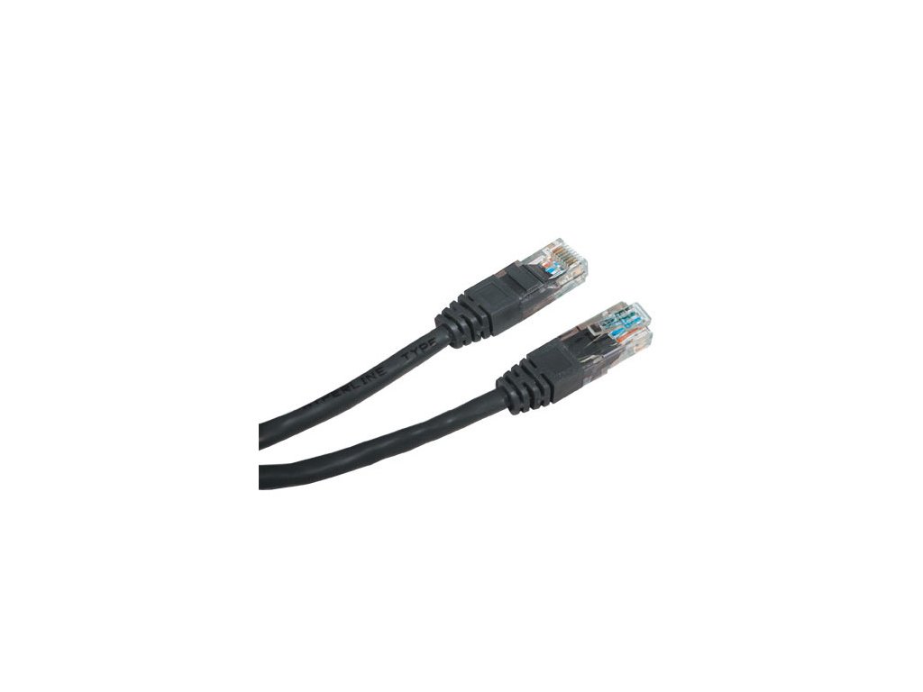 PATCH KABEL Patch kabel UTP CAT6 10m černý