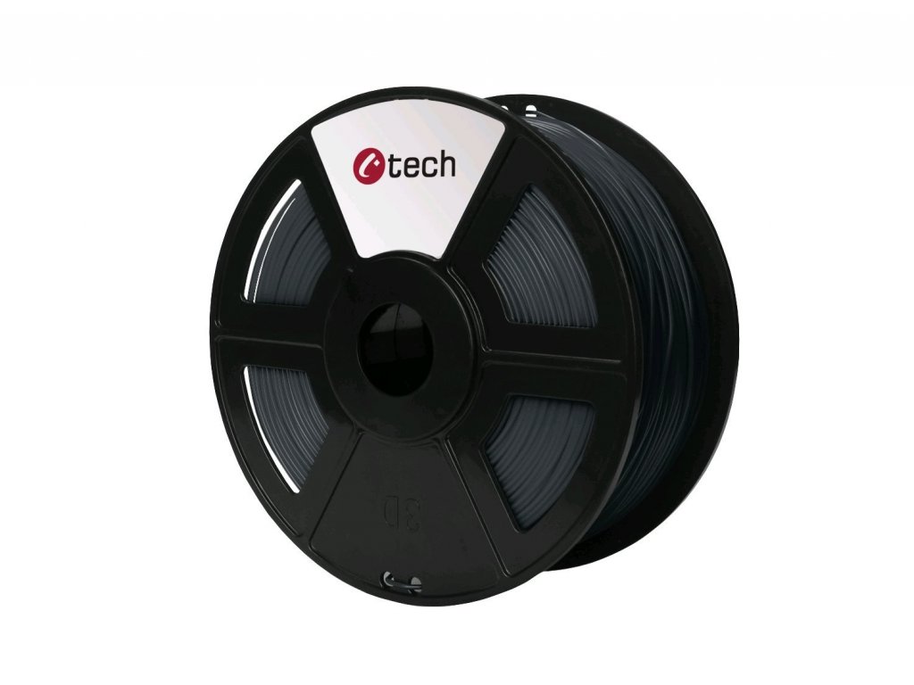 C-TECH filament ABS 1.75mm 1kg, šedá