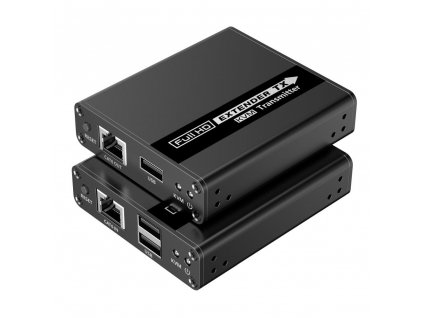 HDMI KVM extender FULL HD 1080p na 70m s přenosem USB (khext70-6)