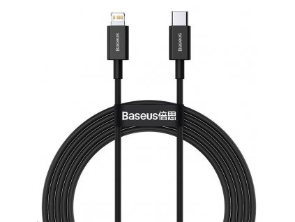 Baseus Superior Series rychlonabíjecí kabel USB-C/Lightning 20W 1m černá (CATLYS-A01)