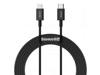 Baseus Superior Series rychlonabíjecí kabel USB-C/Lightning 20W 2m černá (CATLYS-C01)