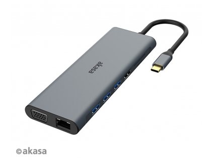 AKASA - USB Type-C 14-In-1 dokovací stanice 60W (AK-CBCA28-18BK)