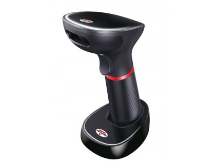 Virtuos CCD 2D čtečka Virtuos HW-855A, bezdrátová, základna, USB, černá