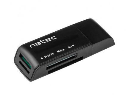 Natec čtečka karet MINI ANT USB 2.0, M2/microSD/MMC/Ms/RS-MMC/SD/T-Flash (NCZ-0560)