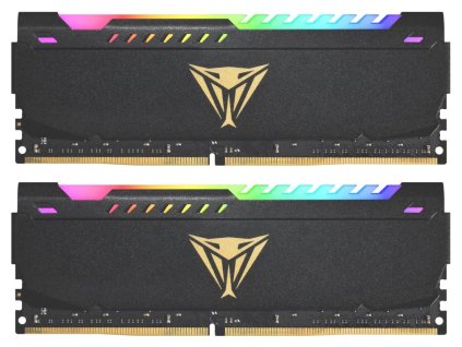 PATRIOT Viper Steel RGB 64GB DDR4 3200MHz / DIMM / CL18 / 1,35V / KIT 2x 32GB (PVSR464G320C8K)