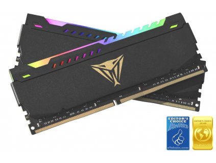 PATRIOT Viper Steel RGB 32GB DDR4 3600MHz / DIMM / CL20 / 1,35V / KIT 2x 16GB (PVSR432G360C0K)