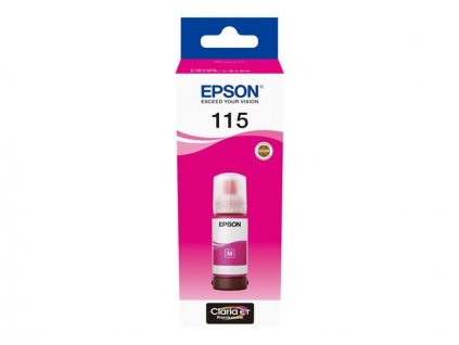 Epson EcoTank 115 Magenta, purpurová (C13T07D34A)
