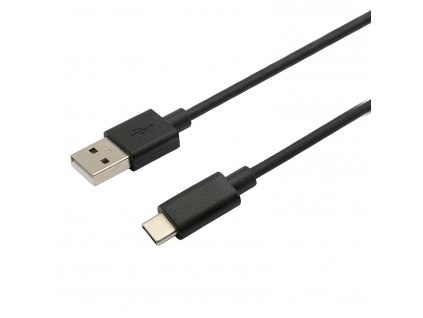 C-TECH USB 2.0 AM na USB-C kabel (AM/CM), 1m, černý (CB-USB2C-10B)