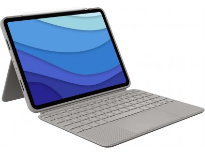 Logitech Combo Touch pro iPad Pro 11" (1., 2., 3.. gen), písková - US INTL (920-010256)