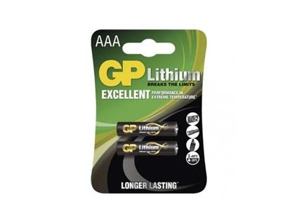 Lithiová baterie GP AAA (FR03) - 2Ks (B15112)