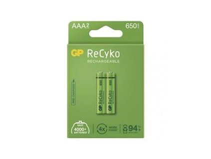 Nabíjecí baterie GP ReCyko 650 AAA (HR03) - 2Ks (B2116)