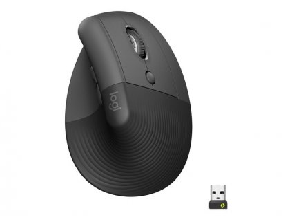 Logitech Lift Vertical Ergonomic Mouse Graphite (910-006473)