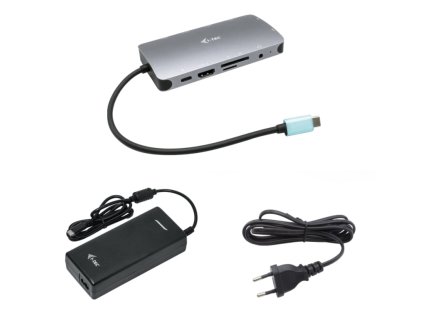 i-tec USB-C Metal Nano Dock HDMI/VGA with LAN, Power Delivery 100 W + zdroj 112W (C31NANOVGA112W)