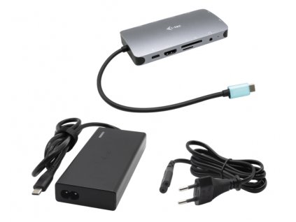 i-tec USB-C Metal Nano Dock HDMI/VGA with LAN, Power Delivery 65W + zdroj 77W (C31NANOVGA77W)