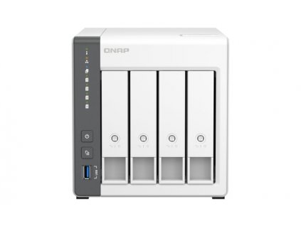 QNAP TS-433-4G (ARM 4core 2,0GHz, 4GB RAM, 4x SATA, 1x GbE, 1x 2,5GbE, 2x USB 2.0, 1x USB 3.2) (TS-433-4G)