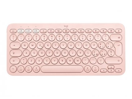 Logitech Multi-Device Bluetooth Keyboard K380 for Mac, US, bezdrátová, růžová (920-010406)