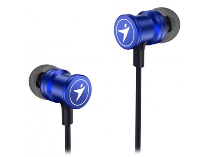 GENIUS headset HS-M316 METALLIC BLUE/ modrý/ 4pin 3,5 mm jack (31710017401)