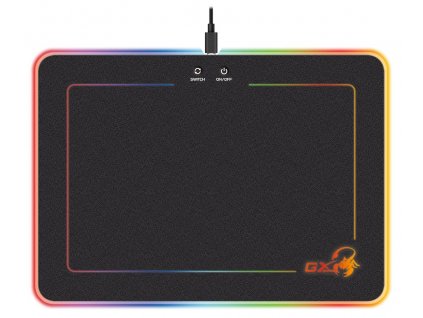 GENIUS GX GAMING podložka pod myš GX-Pad 600H RGB/ 350 x 250 x 5,5 mm/ tvrdá/ USB/ RGB podsvícení (31250006400)
