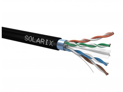 SOLARIX kabel, CAT6, FTP PE, venkovní, 500m, špulka (SXKD-6-FTP-PE)