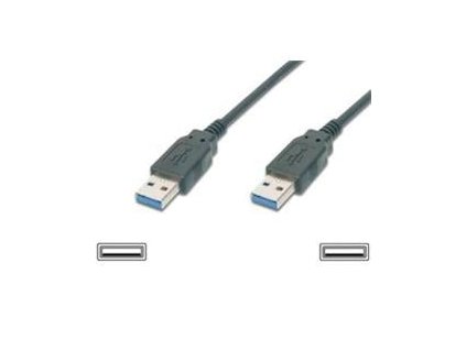 Kabel USB 3.0 Super-speed 5Gbps A-A propojovací 9pin 2m (ku3aa2bk)
