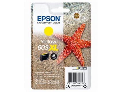 Epson 603XL Yellow, žlutá - originální (C13T03A44010)