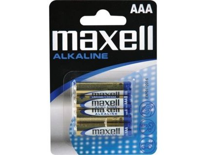 MAXELL Alkalická baterie AAA (R03), blistr 4 ks