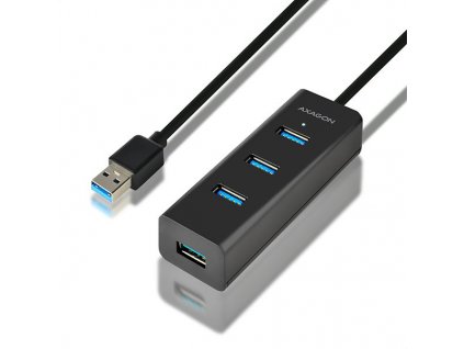 AXAGON HUE-S2BL 4x USB3.0 Charging hub 1.2m kabel (HUE-S2BL)