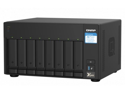 QNAP TS-832PX-4G (1,7GHz, 4GB RAM, 8x SATA, 2x 2,5GbE, 2x 10G SFP+, 1x PCIe slot, 3x USB 3.2) (TS-832PX-4G)