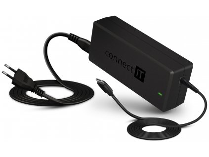 Connect IT MacPower univerzální notebookový adaptér USB-C, PD 65 W (CNP-1640-BK)
