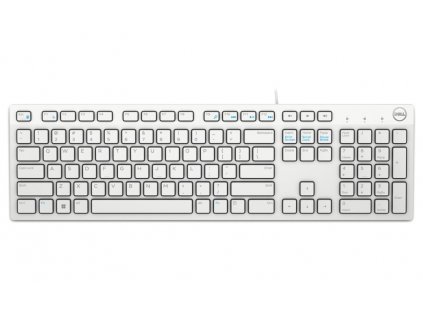 DELL klávesnice KB216/ multimediální/ US/ mezinárodní/ USB/ drátová/ bílá (580-ADGM)